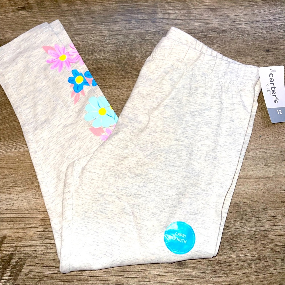 NWT GIRLS CAPRIS LEGGINGS SZ 12